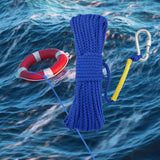 Maxbell Fishing Nylon Rope with Spring Hook for Magnet Fishing Retrieving Items Blue