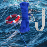 Maxbell Fishing Nylon Rope Set with Spring Hook Multipurpose for Magnet Fishing Blue