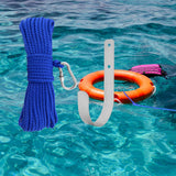 Maxbell Fishing Nylon Rope Set with Spring Hook Multipurpose for Magnet Fishing Blue
