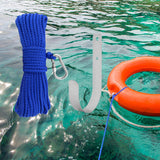 Maxbell Fishing Nylon Rope Set with Spring Hook Multipurpose for Magnet Fishing Blue