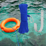 Maxbell Fishing Nylon Rope Set with Spring Hook Multipurpose for Magnet Fishing Blue