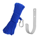 Maxbell Fishing Nylon Rope Set with Spring Hook Multipurpose for Magnet Fishing Blue