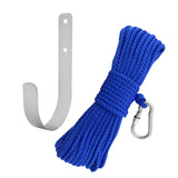 Maxbell Fishing Nylon Rope Set with Spring Hook Multipurpose for Magnet Fishing Blue