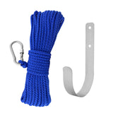 Maxbell Fishing Nylon Rope Set with Spring Hook Multipurpose for Magnet Fishing Blue