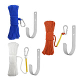 Maxbell Fishing Nylon Rope Set with Spring Hook Multipurpose for Magnet Fishing Blue