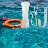 Maxbell Fishing Nylon Rope Set with Spring Hook Multipurpose for Magnet Fishing White