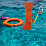 Maxbell Fishing Nylon Rope with Spring Hook for Magnet Fishing Retrieving Items Orange