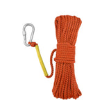 Maxbell Fishing Nylon Rope with Spring Hook for Magnet Fishing Retrieving Items Orange