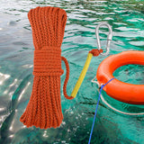 Maxbell Fishing Nylon Rope with Spring Hook for Magnet Fishing Retrieving Items Orange
