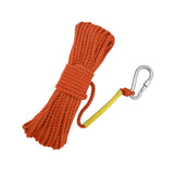 Maxbell Fishing Nylon Rope with Spring Hook for Magnet Fishing Retrieving Items Orange