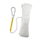 Maxbell Fishing Nylon Rope with Spring Hook for Magnet Fishing Retrieving Items White