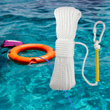 Maxbell Fishing Nylon Rope with Spring Hook for Magnet Fishing Retrieving Items White