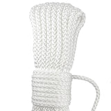 Maxbell Fishing Nylon Rope with Spring Hook for Magnet Fishing Retrieving Items White