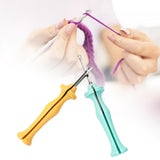 Maxbell Steel Punch Poke Needle Embroidery Pen With ABS Handle Weaving Tool