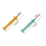 Maxbell Steel Punch Poke Needle Embroidery Pen With ABS Handle Weaving Tool