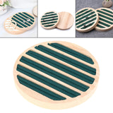 Maxbell Wooden Jewelry Display Holder Ornament for Ring Earrings Shop Window Green