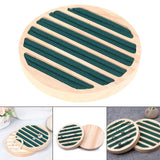 Maxbell Wooden Jewelry Display Holder Ornament for Ring Earrings Shop Window Green