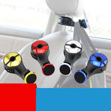 Maxbell Headrest Hooks Hanger Hidden Storage for Jacket Grocery Bags Golden