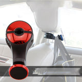 Maxbell Headrest Hooks Hanger Hidden Storage for Jacket Grocery Bags Red