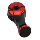 Maxbell Headrest Hooks Hanger Hidden Storage for Jacket Grocery Bags Red