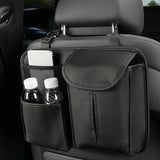 Maxbell Car Seat Back Organizer with Tissue Holder pocket Holder Durable Black