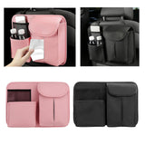 Maxbell Car Seat Back Organizer with Tissue Holder pocket Holder Durable Black