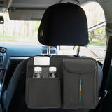 Maxbell Car Seat Back Organizer with Tissue Holder pocket Holder Durable Black