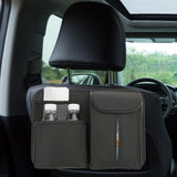 Maxbell Car Seat Back Organizer with Tissue Holder pocket Holder Durable Black
