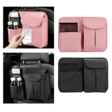Maxbell Car Seat Back Organizer with Tissue Holder pocket Holder Durable Black