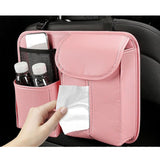 Maxbell Car Seat Back Organizer with Tissue Holder pocket Holder Durable Pink