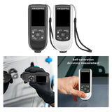 Maxbell Paint Thickness Gauge Tester for Automotive Paint Thickness Measurement Black