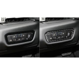 Maxbell Headlamp Switch Buttons Sticker Carbon Fiber for A90 Soft and Durable