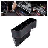 Maxbell Car Seat Gap Filler Plug in Holder PU Leather for Phones Cards Black