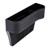 Maxbell Car Seat Gap Filler Plug in Holder PU Leather for Phones Cards Black