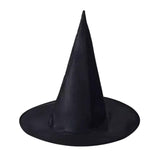 Maxbell 14x Pointed Top Halloween Witch Hats Cosplay Wide Brim Costume for Party Adults 37cmx35cm