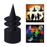 Maxbell 14x Pointed Top Halloween Witch Hats Cosplay Wide Brim Costume for Party Adults 37cmx35cm