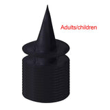 Maxbell 14x Pointed Top Halloween Witch Hats Cosplay Wide Brim Costume for Party Adults 37cmx35cm