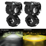 Maxbell Motorcycle LED Spotlight Headlight LED Driving Light for Motorbike Single lense