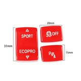 Maxbell AntiSlip sport Off P Button for BMW 1S F20 F212012to 2018 Red