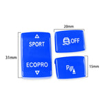 Maxbell AntiSlip sport Off P Button for BMW 1S F20 F212012to 2018 Blue