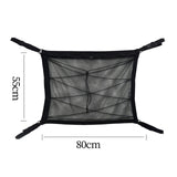 Maxbell Double Layer Car Ceiling Storage Net Adjustable for Towels Tent SUV Black 80cmx55cm