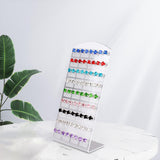 Maxbell Acrylic Ear Studs Display Rack Earring Stand 72 Holes for Jewelry Display Clear