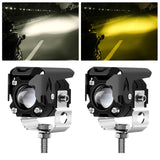 Maxbell Motorcycle LED Light Spotlight Waterproof for Motorbike Automobile Single Lens