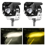 Maxbell Motorcycle LED Light Spotlight Waterproof for Motorbike Automobile Single Lens