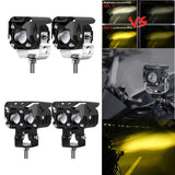 Maxbell Motorcycle LED Light Spotlight Waterproof for Motorbike Automobile Single Lens