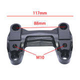 Maxbell Motorcycle Handlebar Riser Clamp Professional CNC for Benda BD300-15 Black