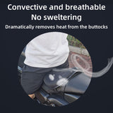 Maxbell Motorbike Seat Cushion Shock Absorption for Long Distance Riding Black