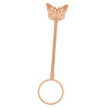 Maxbell Cigarette Holder Hollow Design Ring Frame Fashion for Male Men Rose Gold