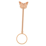 Maxbell Cigarette Holder Hollow Design Ring Frame Fashion for Male Men Rose Gold