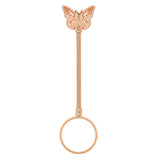 Maxbell Cigarette Holder Hollow Design Ring Frame Fashion for Male Men Rose Gold